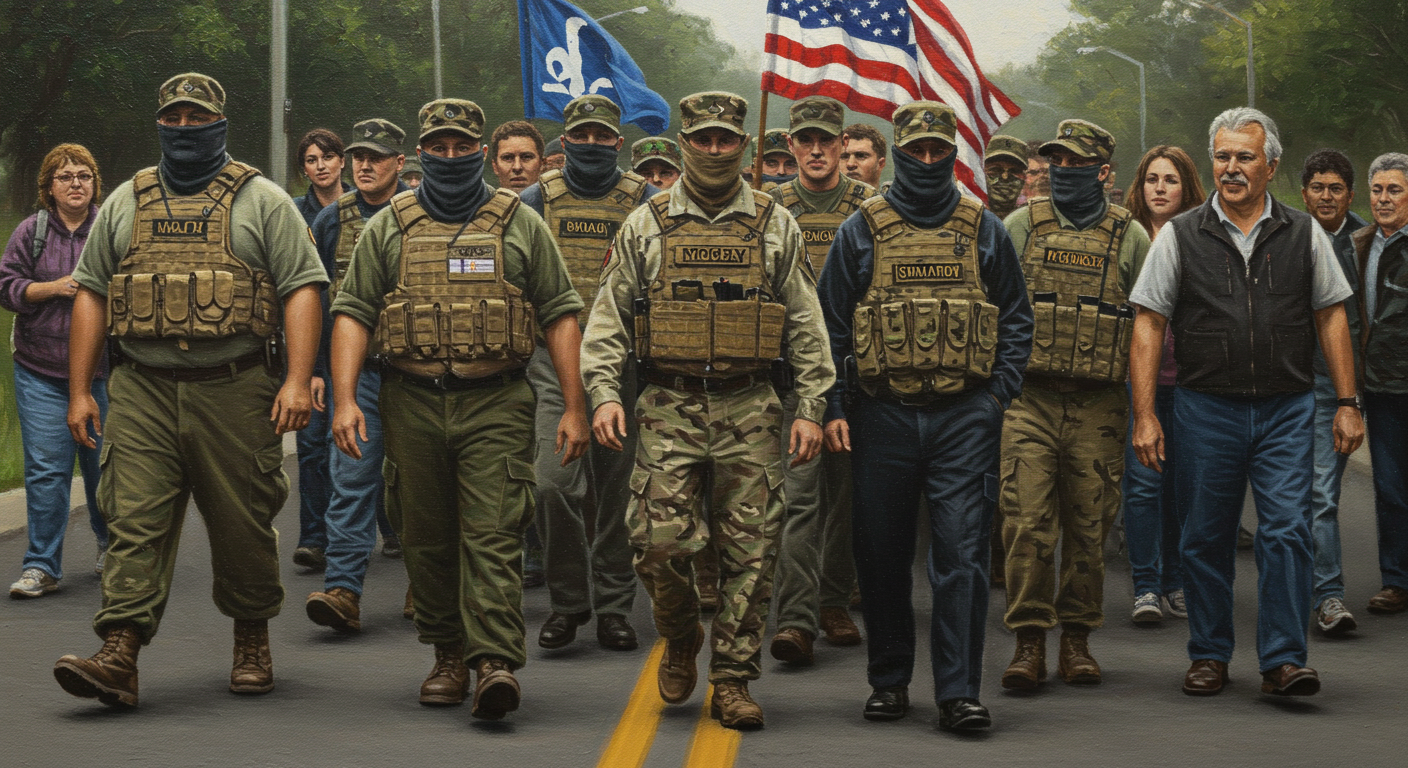 A stark, imposing image representing an empire of order